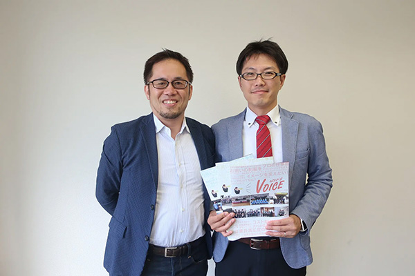 竹内さんと当社代表取締役社長の荒川広志