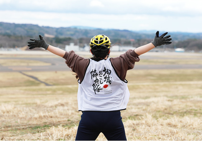 プレスリリースへリンク。福島県郡山市の地域おこし協力隊にビブスを提供しました